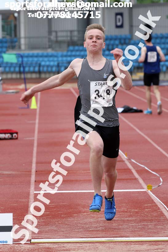 Mens under-20s long jump, Northern Senior and Under-20s Champs., SportsCity, Manchester. Photo: David T. Hewitson/Sports for All Pics